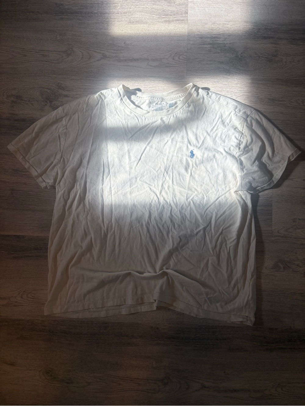 Polo by Ralph Lauren Men’s Cream Classic Crew Neck T-Shirt